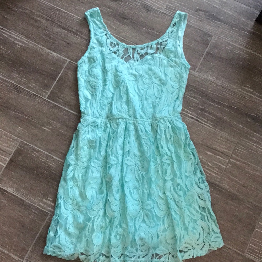 LA Hearts Pacsun mini dress A-line aqua